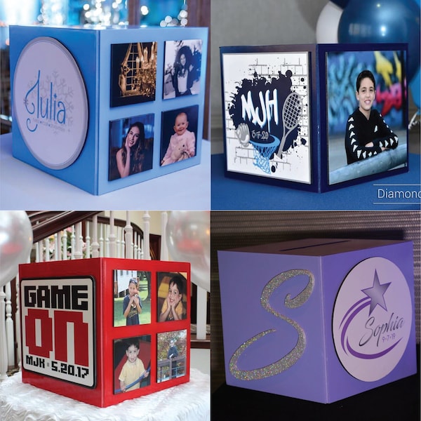 Custom Gift Card Box for Bar Mitzvah, Bat Mitzvah, Sweet Sixteen