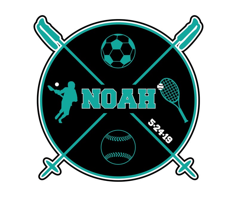 Sports Themed Bar Mitzvah Logo Etsy