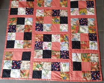 Plaid douillet en patchwork