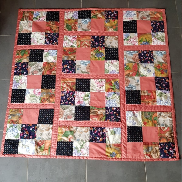 Plaid douillet en patchwork