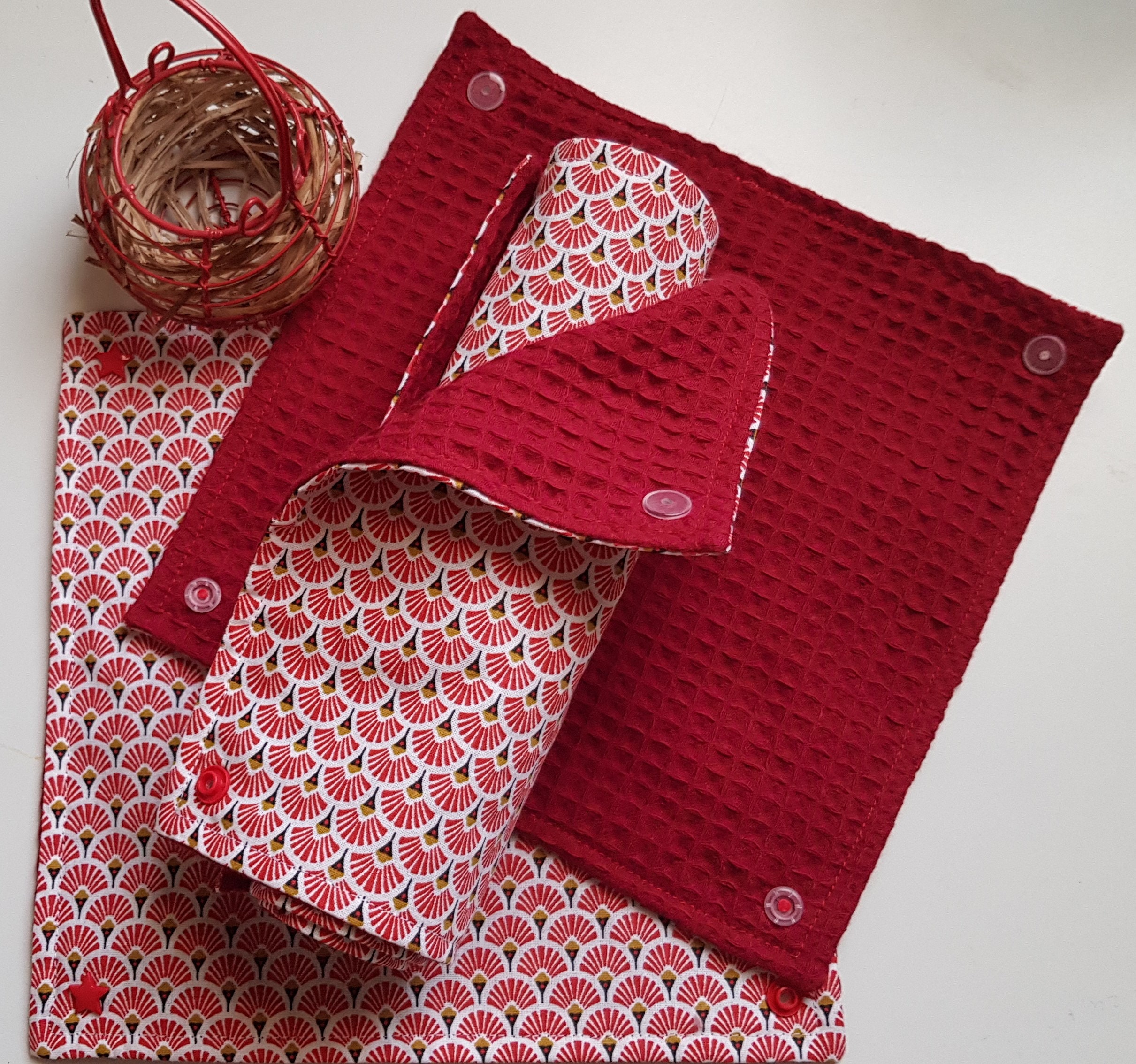 Essuie-Tout, Coton Imprimé, Zéro Déchet