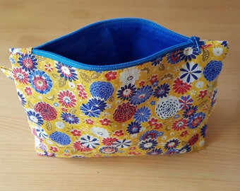 Pochette de rangement zippée tout coton