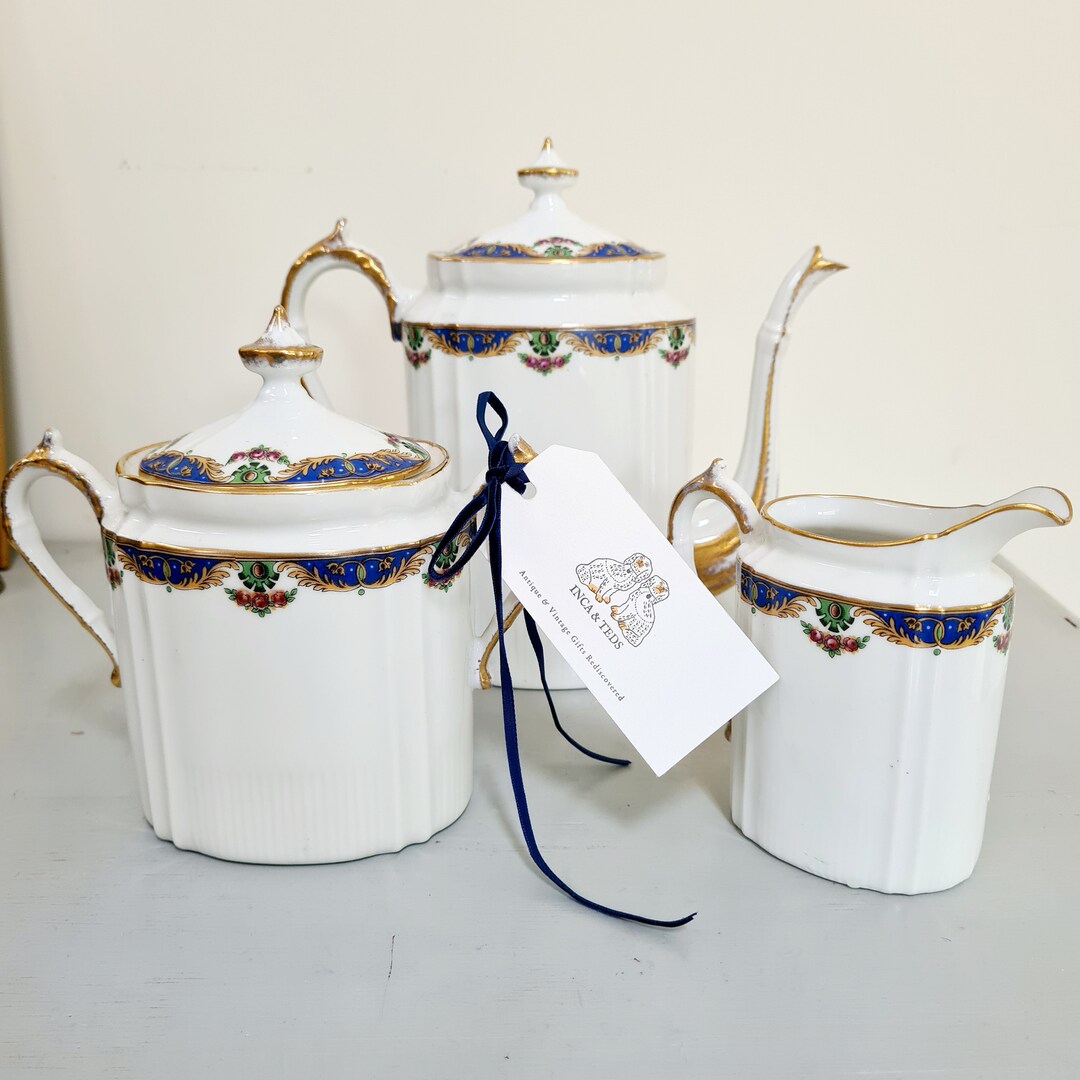 Limoges Porcelain Coffee Set Art Deco Exhibition Paris 1925 Chabrol