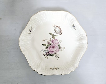 ロイヤルコペンハーゲン サクソンフラワープレート：アンティーク