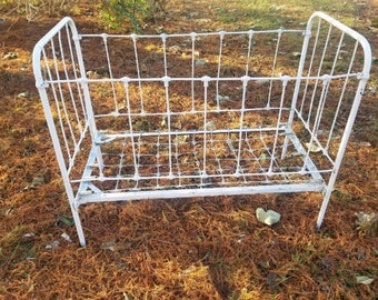 cast iron baby crib