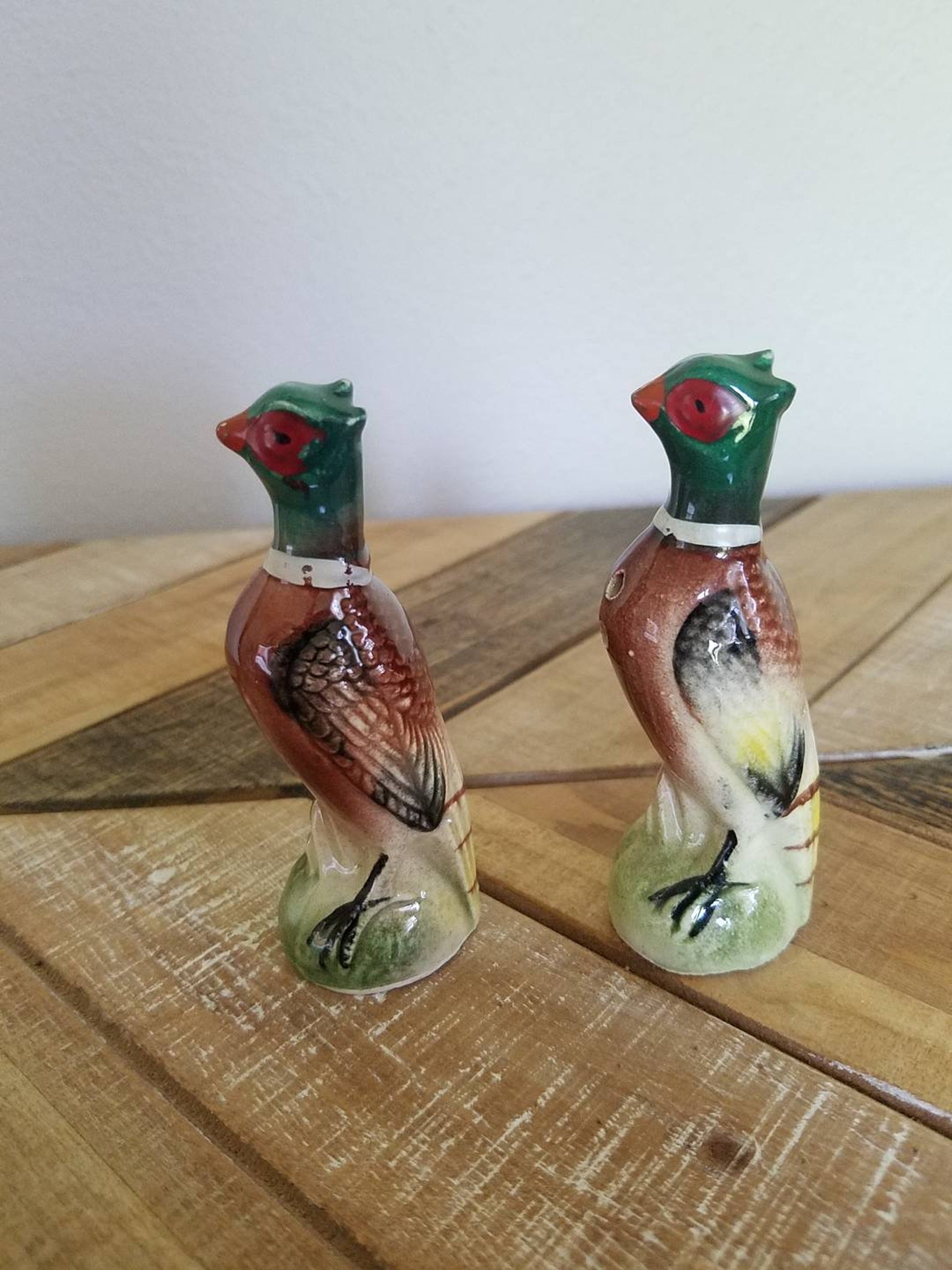 Japan Pheasant Salt and Pepper shakers Porcelain salt and Etsy