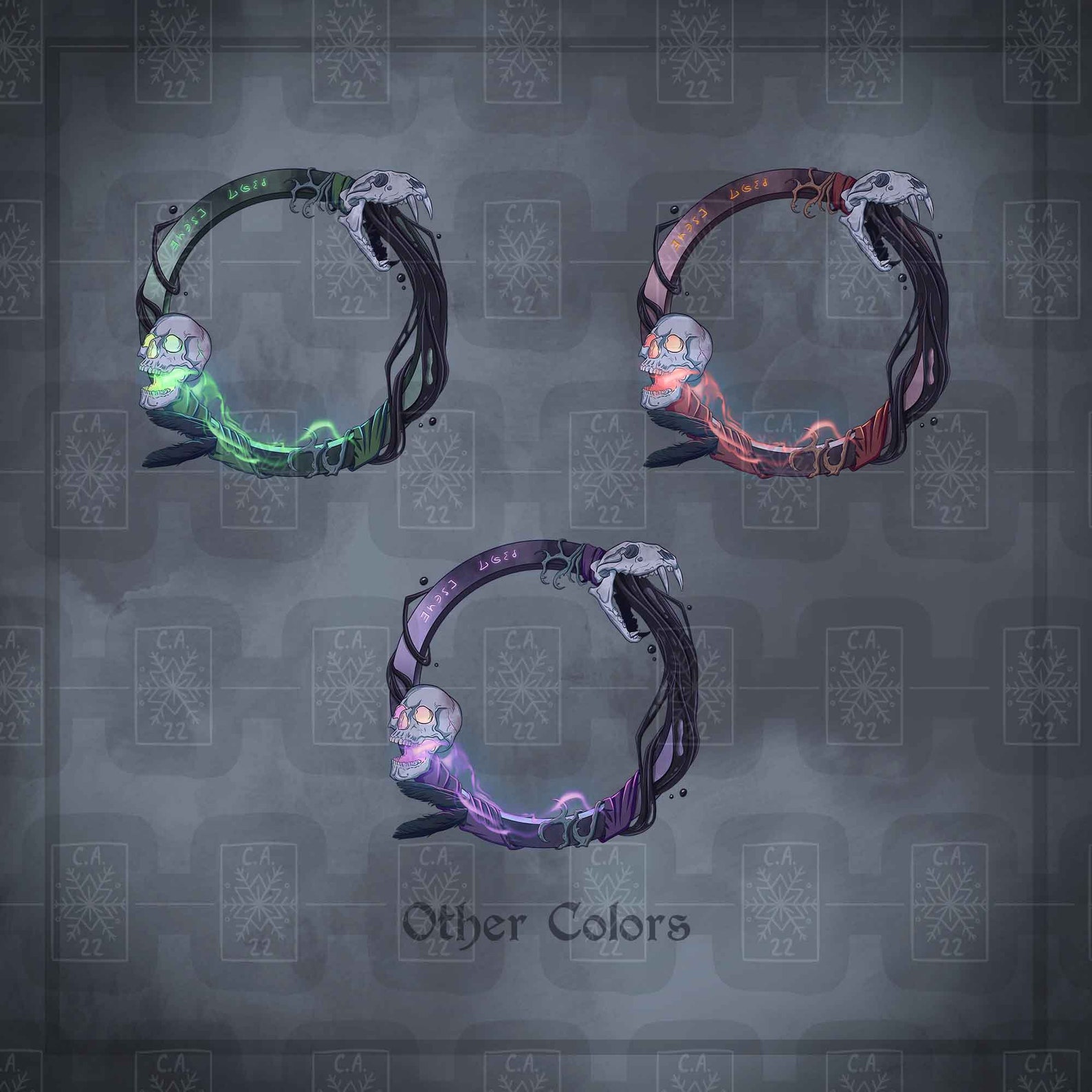 Necromancer D&amp;D Token Frame/digital Token/tabletop/dungeons - Etsy
