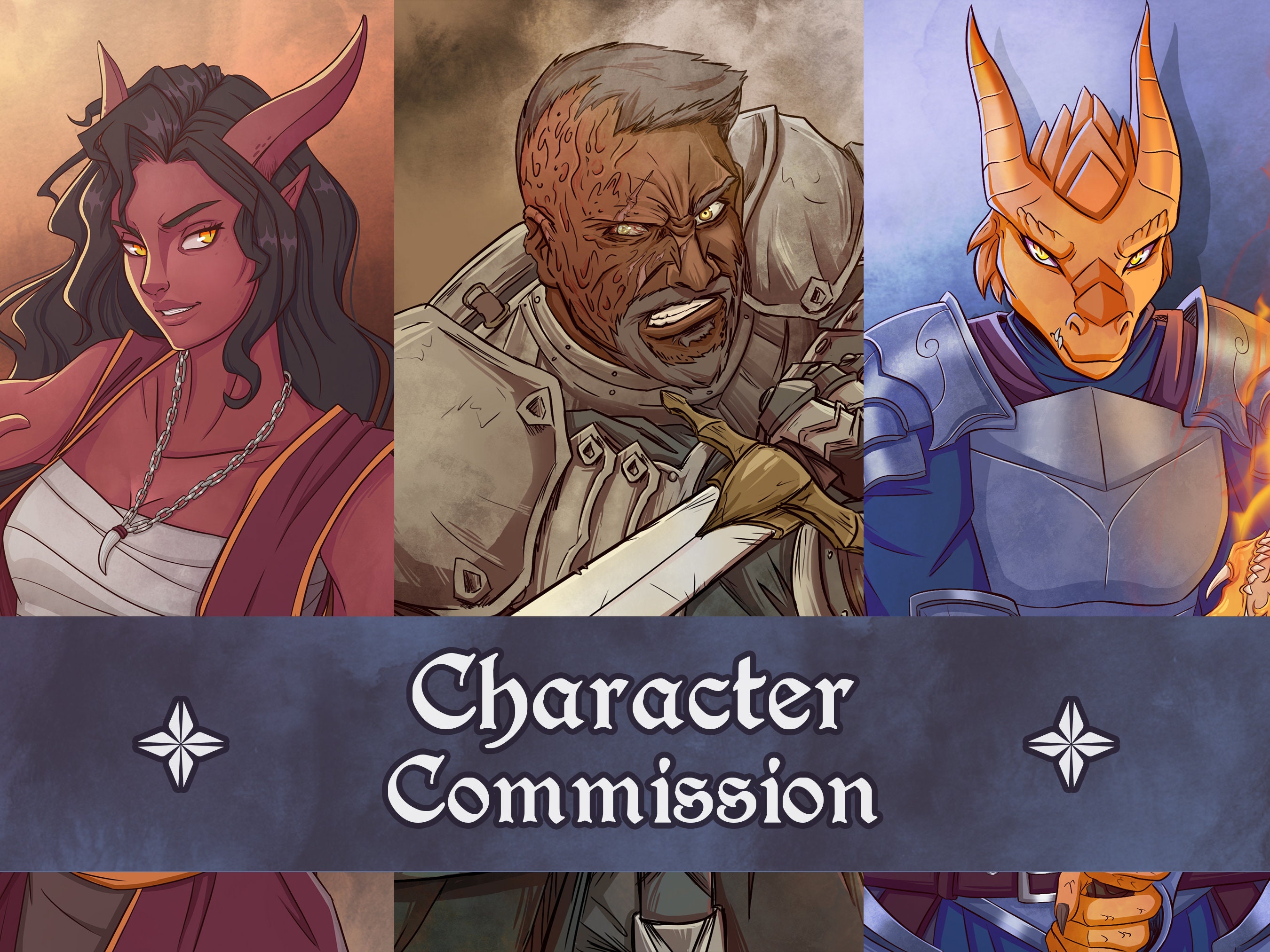 DND Character Commission Digital Art, RPG Custom Fantasy Commissions