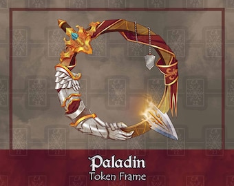 Paladin D&D Token Frame/Digital Token/Tabletop/Dungeons And Dragons/Pathfinder/Foundry VTT/Roll20