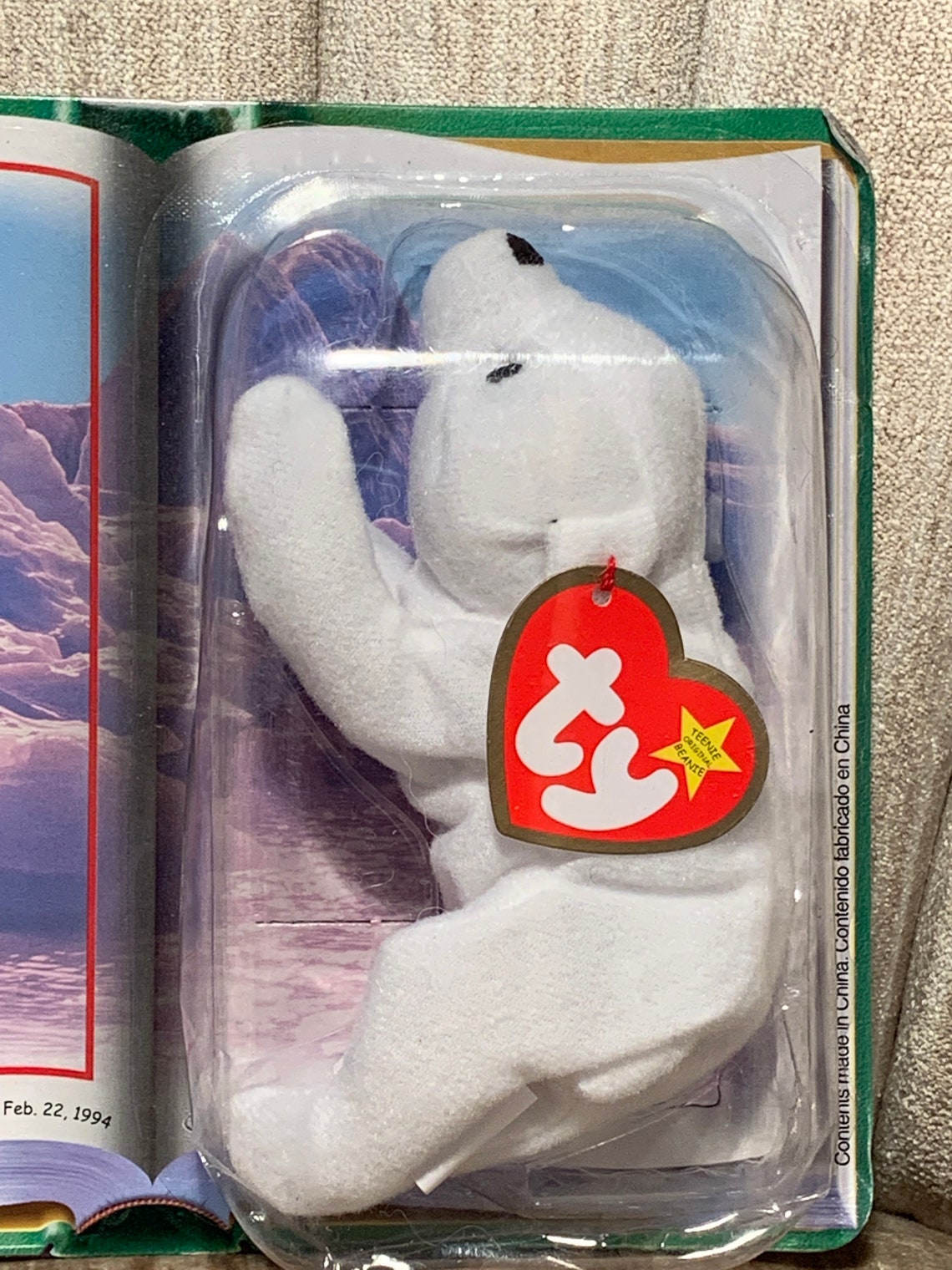 Chilly the Polar Bear 1994 TY Beanie Baby Etsy