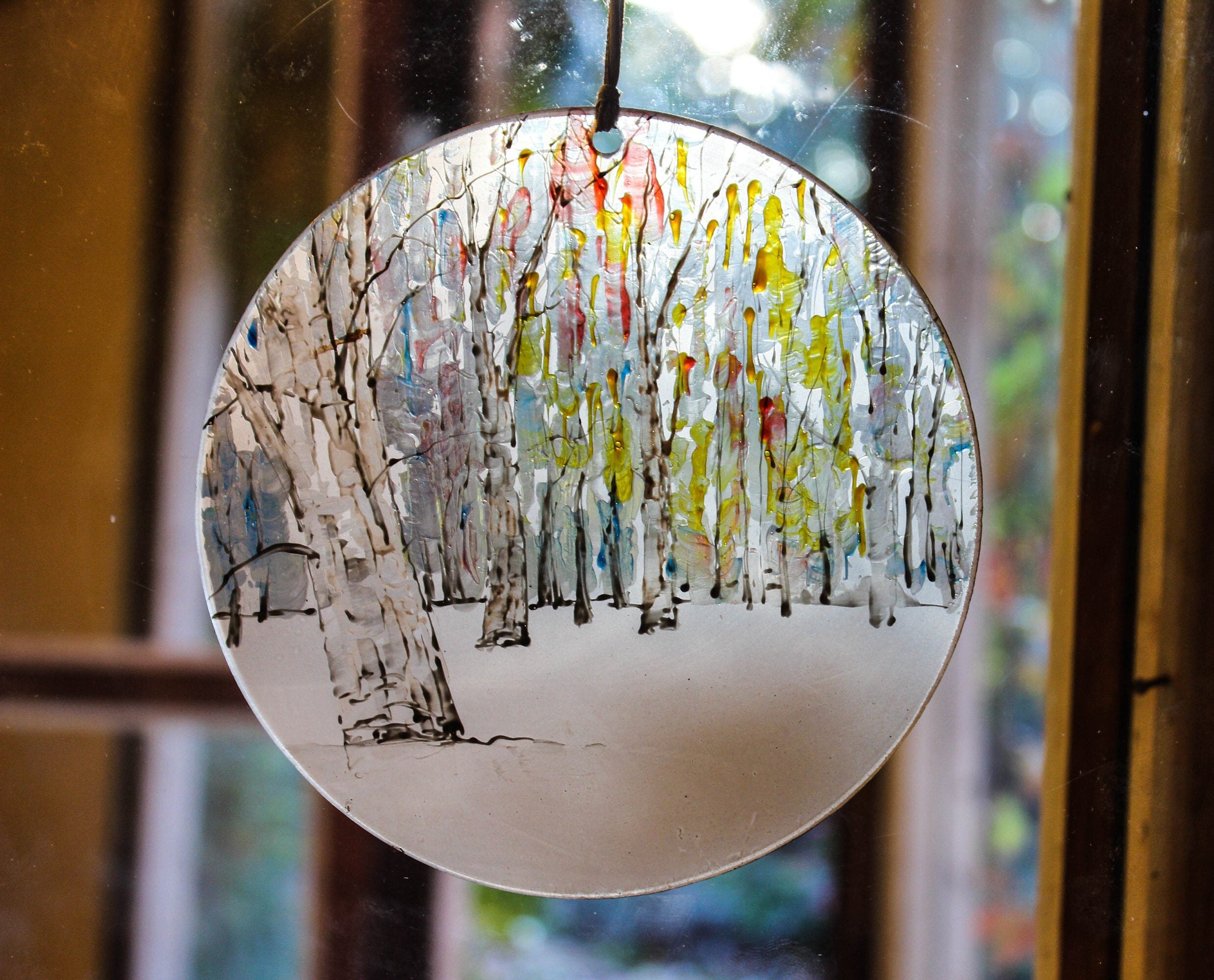 Suncatchers Sun Catcher Christmas ornaments Glass ornament Etsy