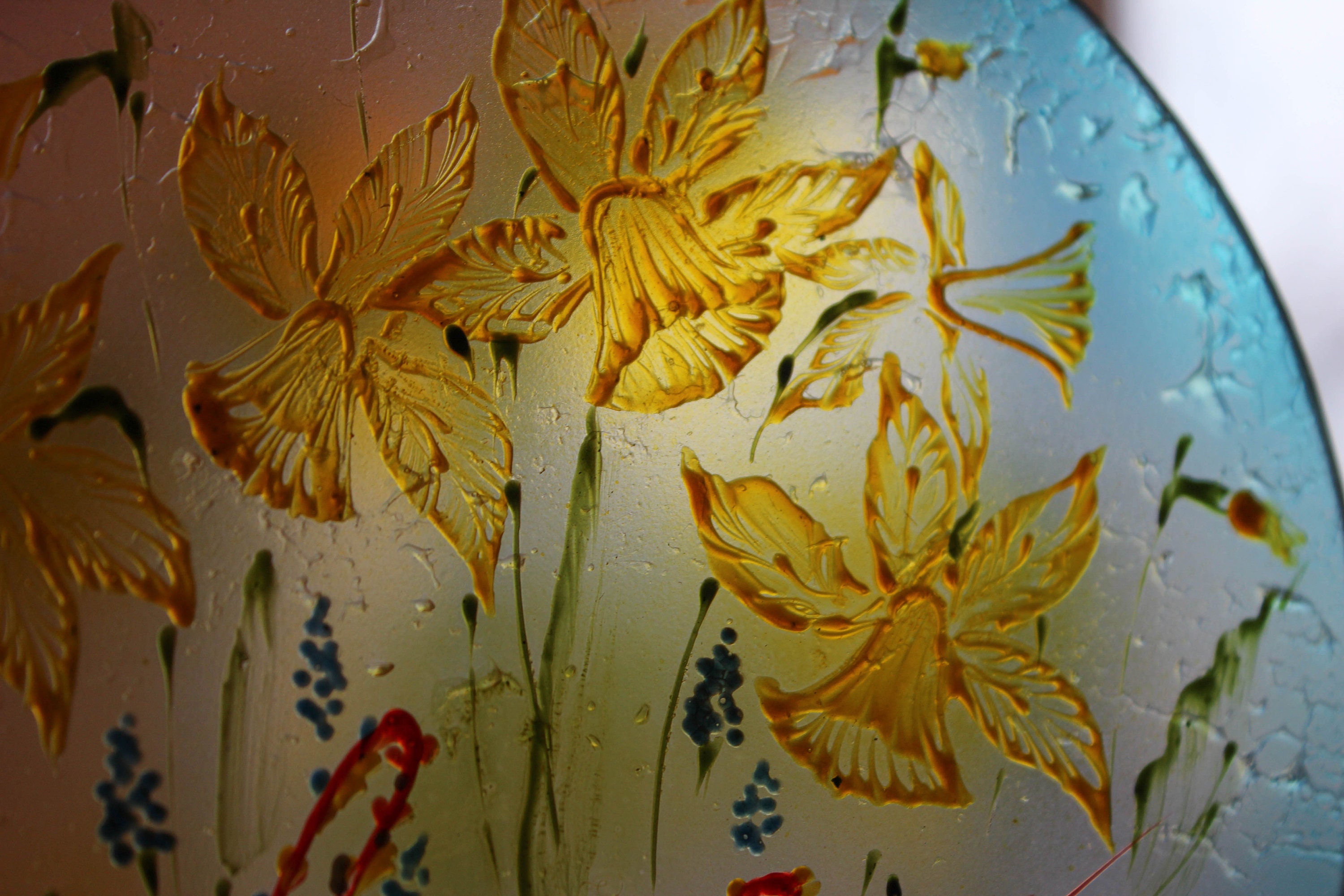 Ornament flowers Glass Ornaments Custom ornament Holiday Etsy