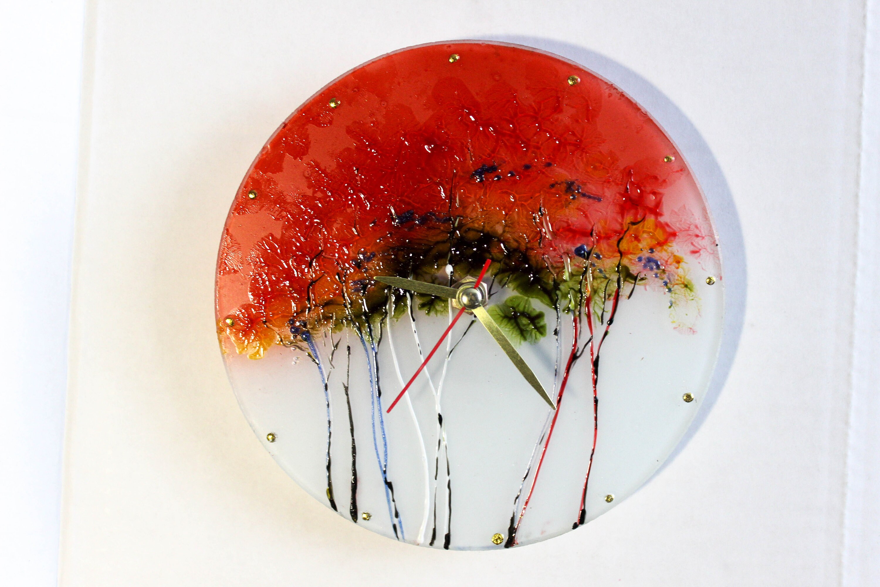 Clock Small Wall Clock Rustic Clock Modern Wall Clock Home Etsy