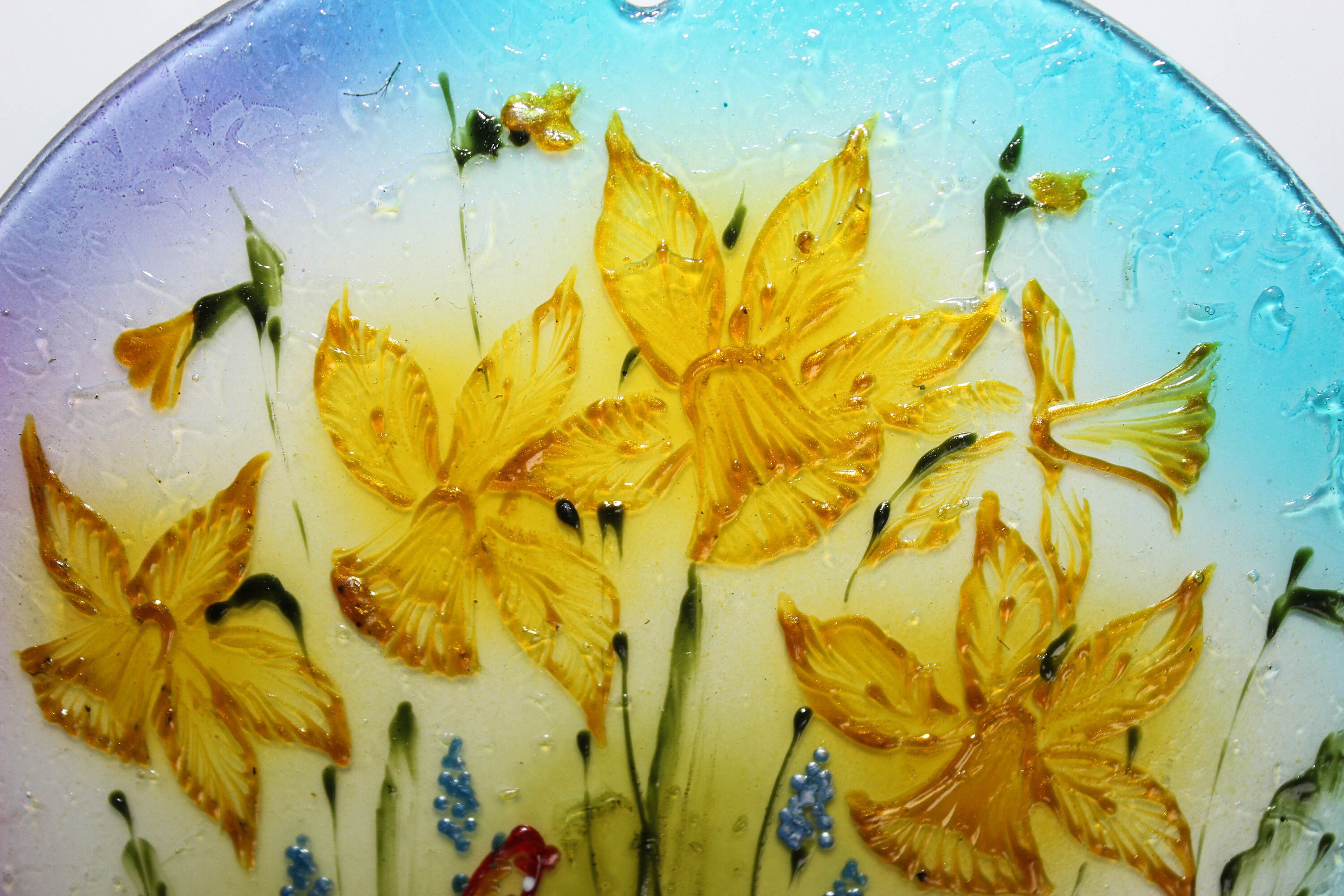 Ornament flowers Glass Ornaments Custom ornament Holiday Etsy