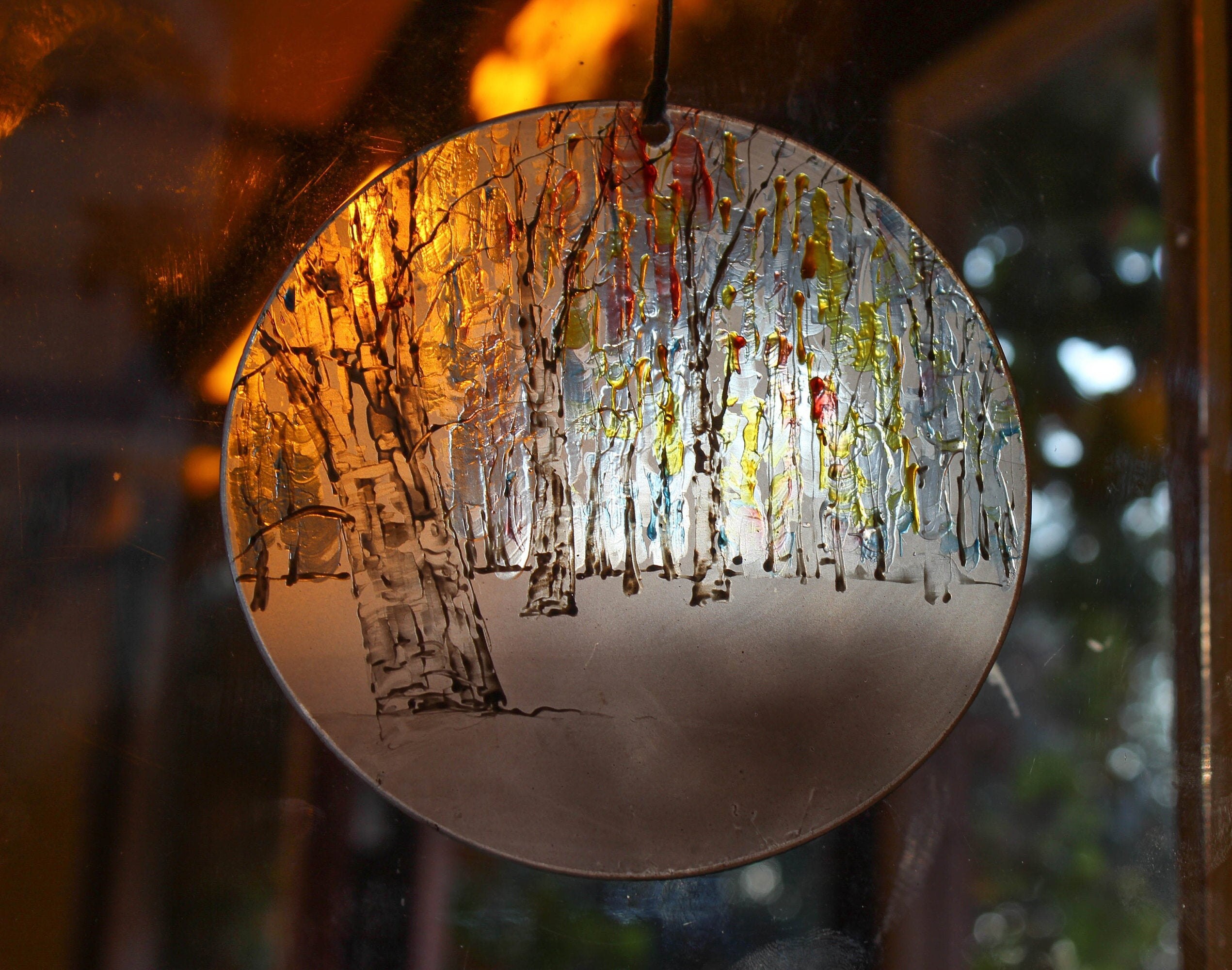 Suncatchers Sun Catcher Christmas ornaments Glass ornament Etsy