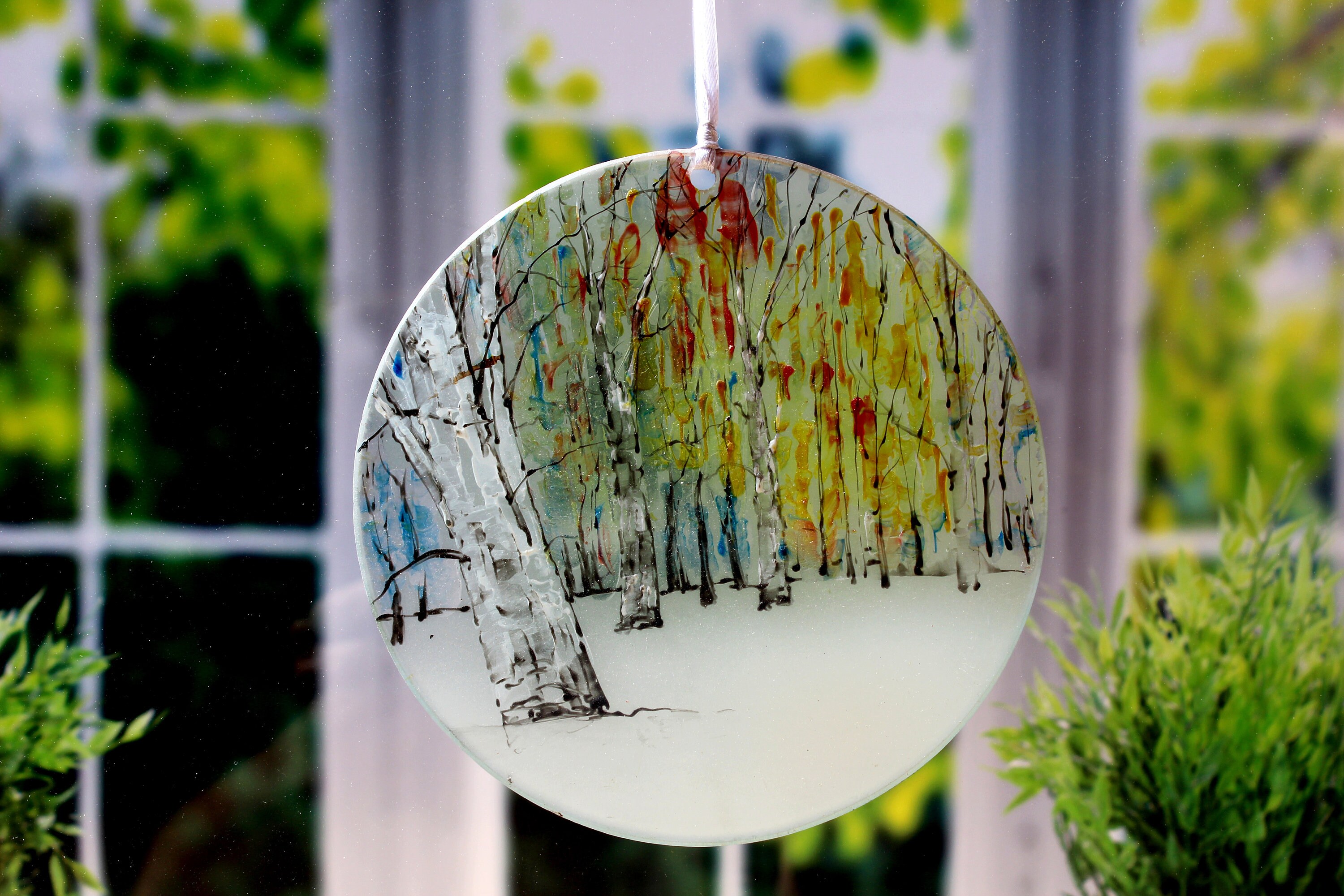 Suncatchers Sun Catcher Christmas ornaments Glass ornament Etsy