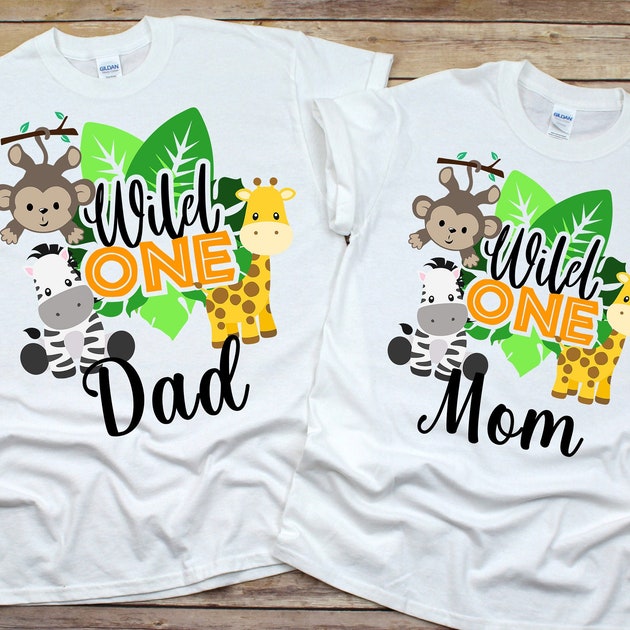 Wild One Family Birthday Safari Shirts