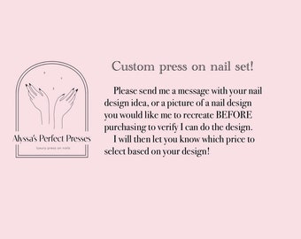 Juegos de uñas postizas personalizadas