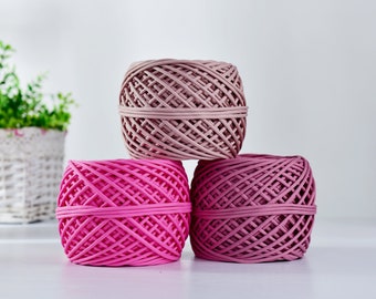 5.0MM Lightweight Polyester Braid Rope: Chunky Macrame String, 100 Yards