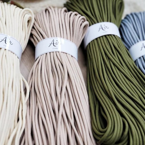 6.0mm Polyester Chunky Cord  Bag Making Rope 100yards  High quality Polyester Rope  Macrame rope Thick Rope