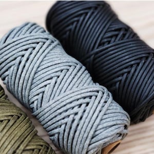 3.0MM Waterproof Rooe Craft cord  Braided Macrame Cord 80yards a Full Roll Knotting cord
