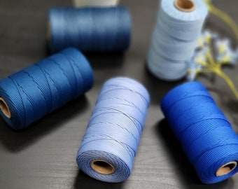 2.0mm Unbright Polyester Macrame cord  Bracelet cord Knotting cord 90yards a Roll Jewelry Making cord  Bracelet cord