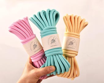 8MM Thick Polyester Braid Rope Chunky Polyester String 5meters Perfect for Dog Leash and Bag String