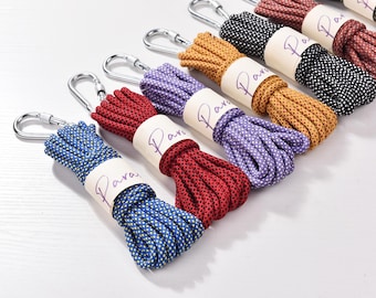 Polyester Braid Rope, 6mm Grid String with Clip, 5 Meters