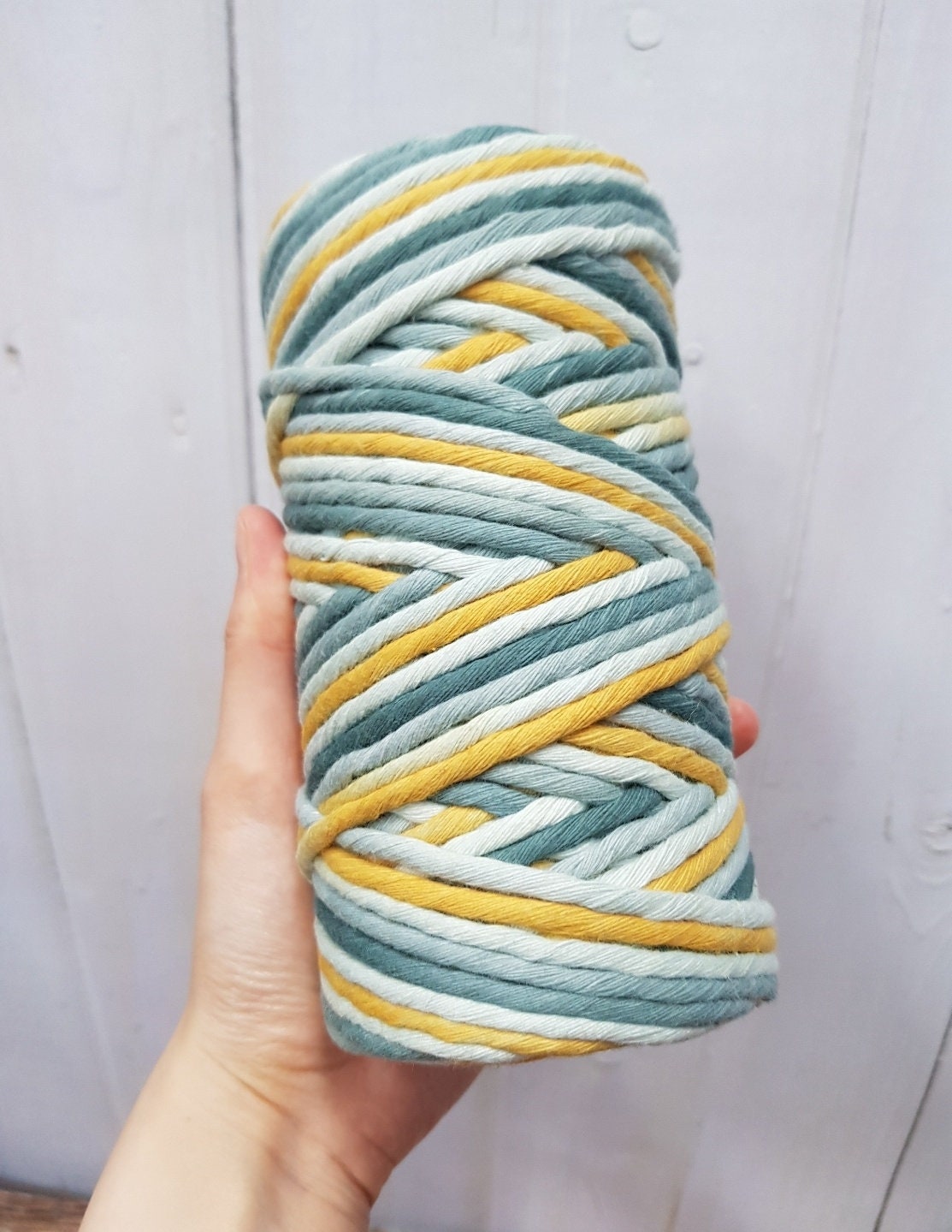 4.0MM Hand Painting Single Twist Cotton String Macrame Rope Cotton SOFT