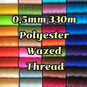 0.5mm Waxed Polyester Thread DIY Craft Macrame Knotting Jewelry Making cord