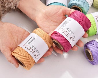 2mm Polyester Parachute cord Paracord Knotting cord Outdoor Rope 45meters a Roll DIY Bracelet cord Tent Setting Rope