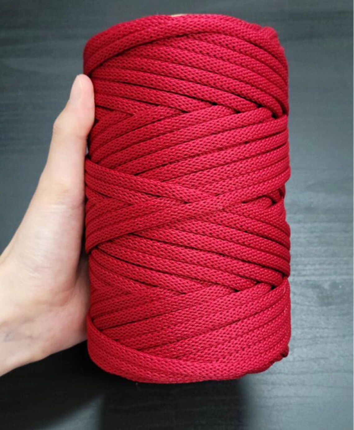 6.0MM Chunky Crochet Polyester Yarn 70yards a Full Roll Perfect for