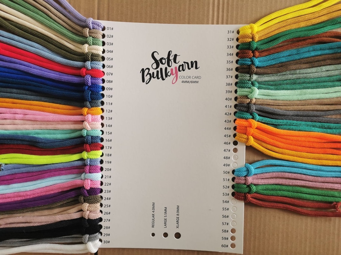 6.0MM Chunky Crochet Polyester Yarn 70yards a Full Roll Perfect for