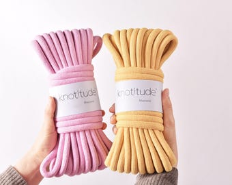 10mm Recycled Cotton Braid Rope, Macrame Cord, Pet Leashes & DIY Crafts