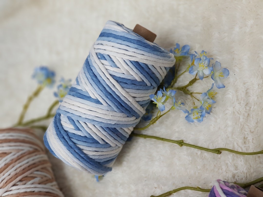 4.0MM Hand Painting Single Twist Cotton String Macrame Rope Cotton SOFT