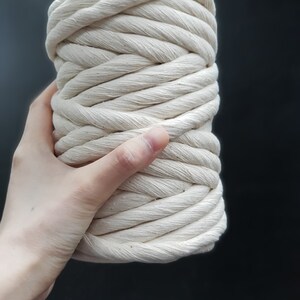 9.0MM Single Stranded String Makramee Seil Baumwollschnur 28yards 54yards a Roll Wall Hanging Deco