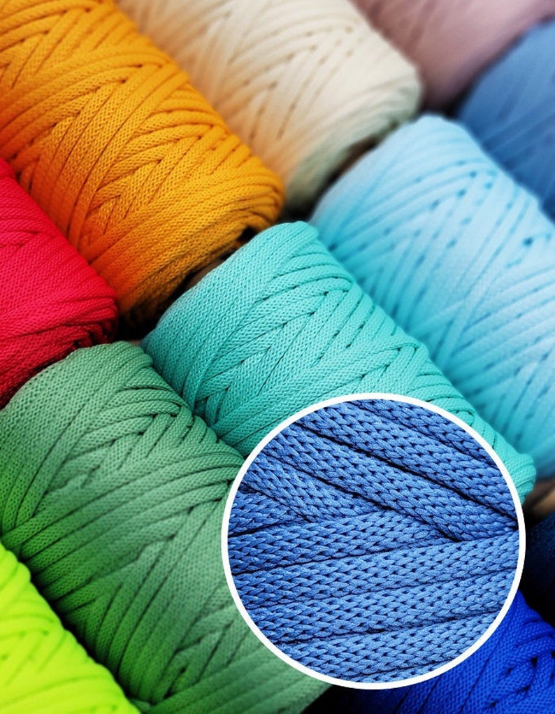 6.0MM Chunky Crochet Polyester Yarn 70yards a Full Roll Perfect for