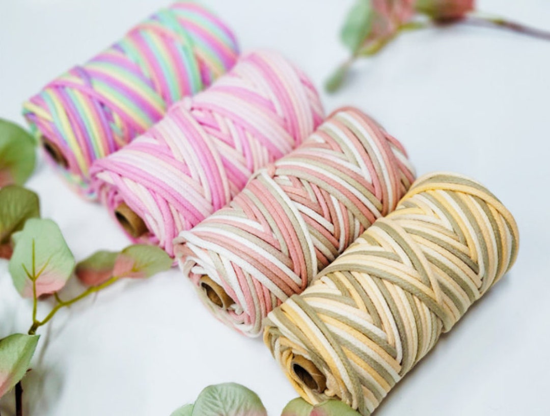 Pastel Roping 4.5MM Pastel Braid Cotton Rope: Macrame, Bag Making - 80 Yards - Etsy