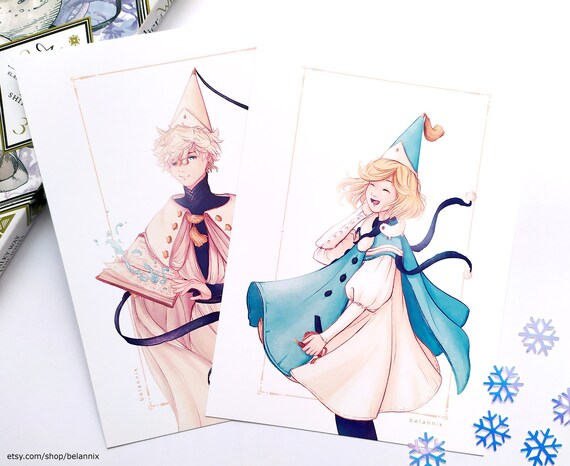 Atelier Of Witch Hat Mini Prints Coco And Qifrey Manga Etsy