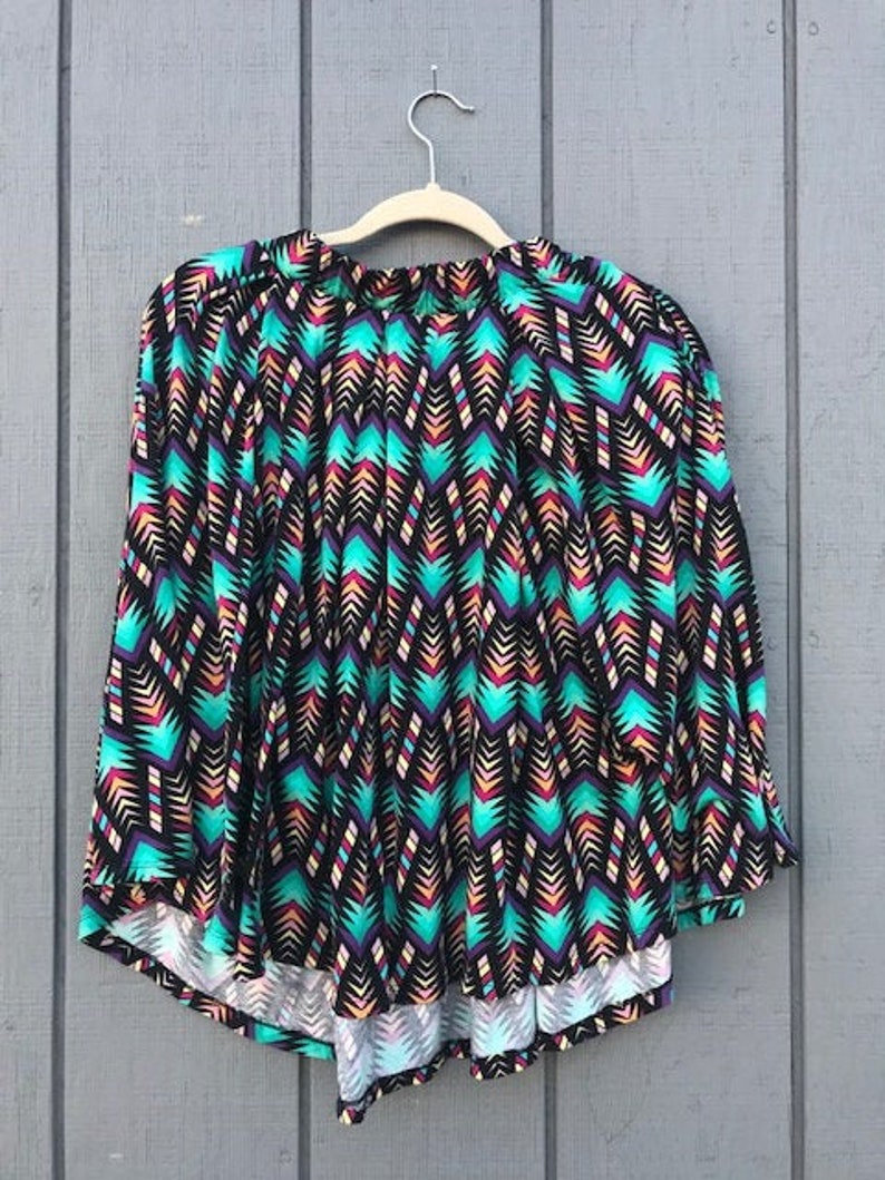 90s LulaRoe Diamond Print Skirt Rainbow Colorful 90s Vintage Unique Abstract