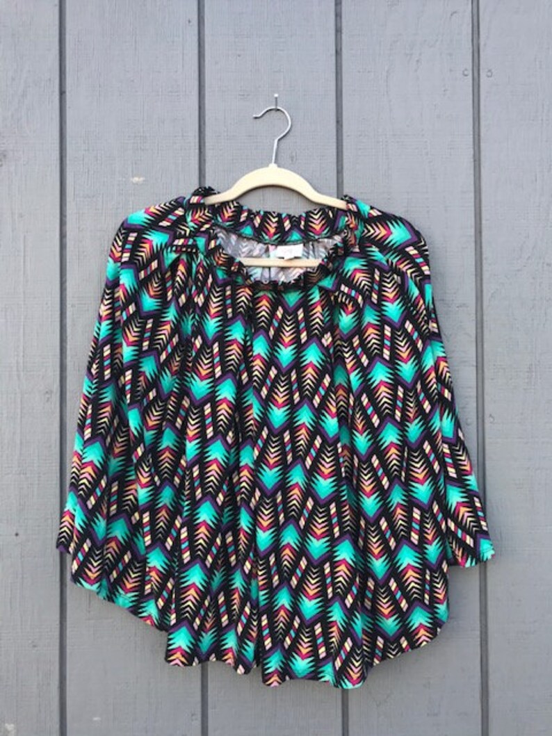 90s LulaRoe Diamond Print Skirt Rainbow Colorful 90s Vintage Unique Abstract