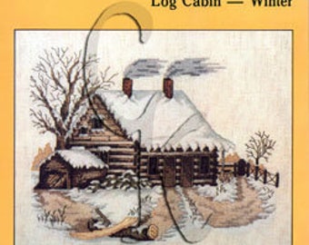 Country In Season, Log Cabin, Winter