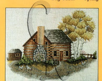 Country In Season, Log Cabin, Spring