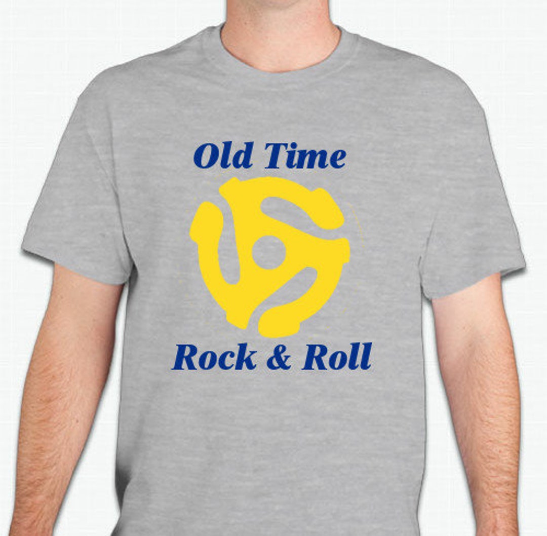Old Time Rock \u0026 Roll T-Shirt, image size:1080x1058
