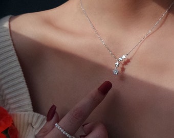 LALA D0568-B-BElegant Clavicle Chain Pendants Zircon Pendant Clavicle Necklace LALA D0568-B-BElegant Clavicle Chain Pendants Zircon Pendant Clavicle Necklace