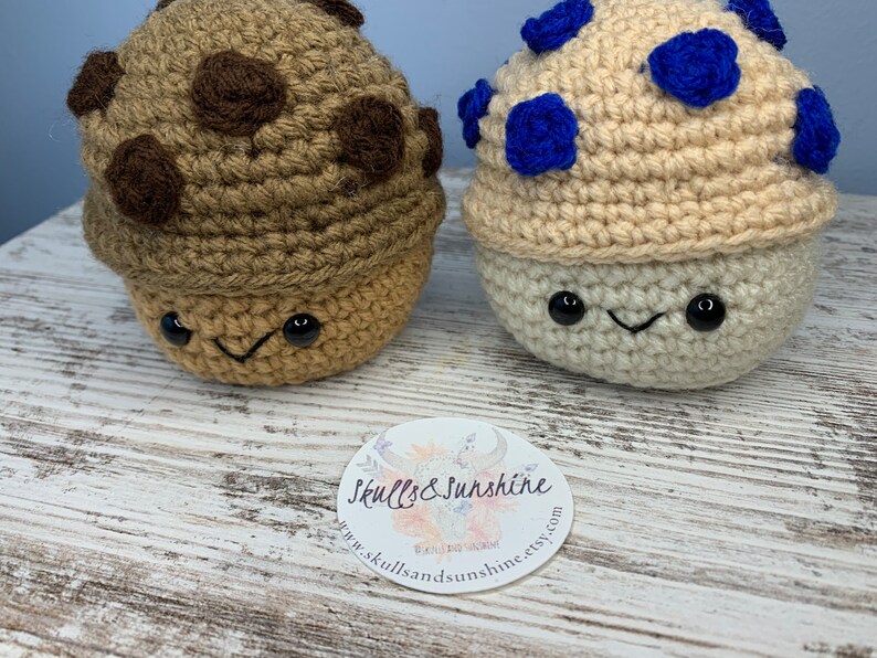 Toy Muffins Blueberry Muffin Chocolate Muffin Amigurumi Etsy