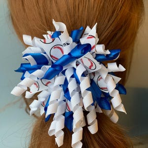 Curled Ribbon Hair Bows, Korker Bows, hair bows, large hair bows