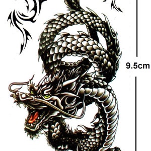 Temporary Tattoo Chinese Dragon Fake Body Art Sticker Waterproof image 4