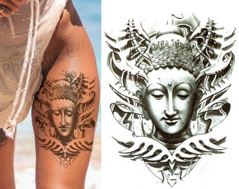 Buddha Tattoo - Etsy UK Buddha Tattoo - Etsy UK