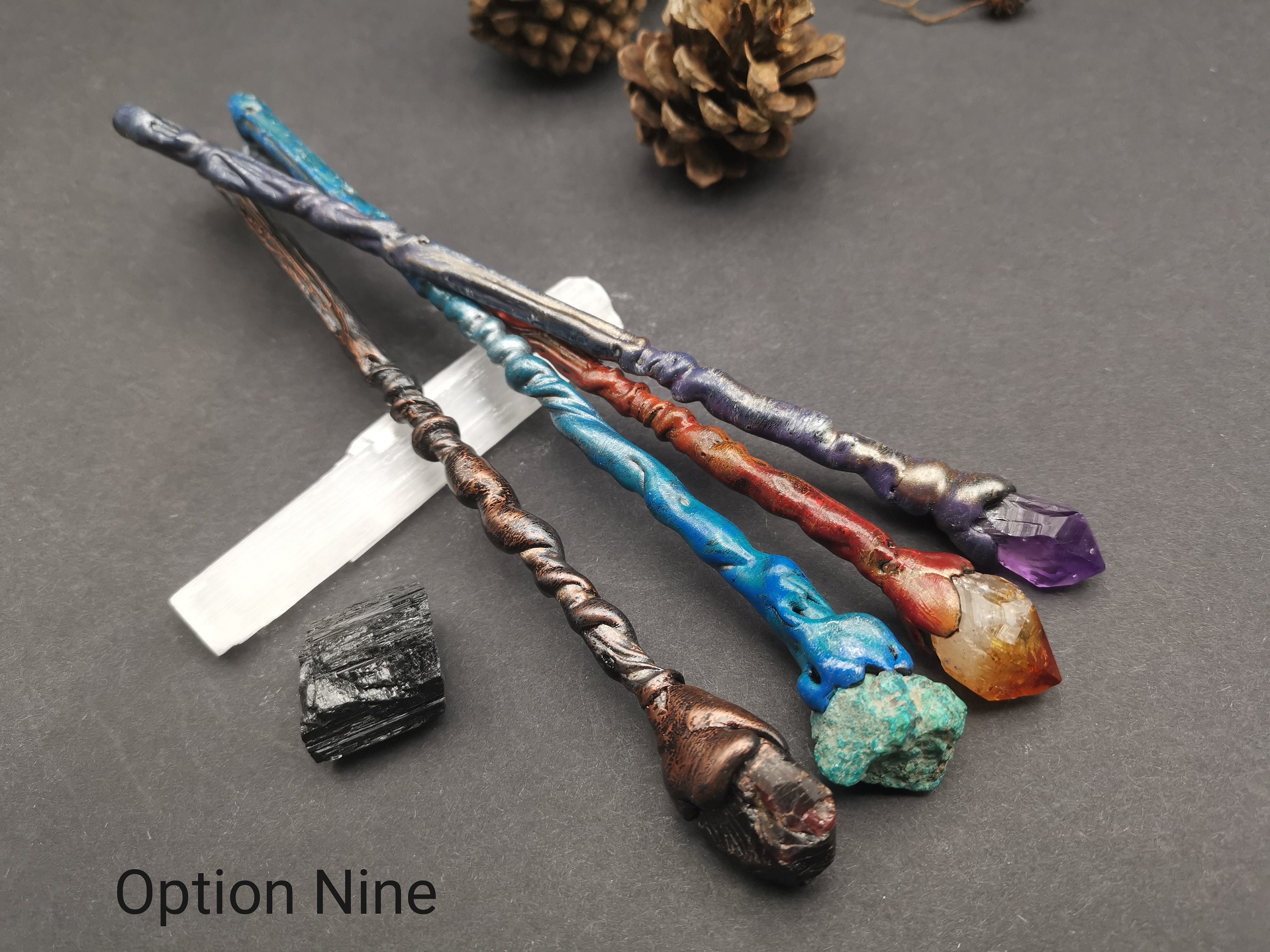 Crystal Wands. Elements Set. Four Mini Wands. Water Etsy UK